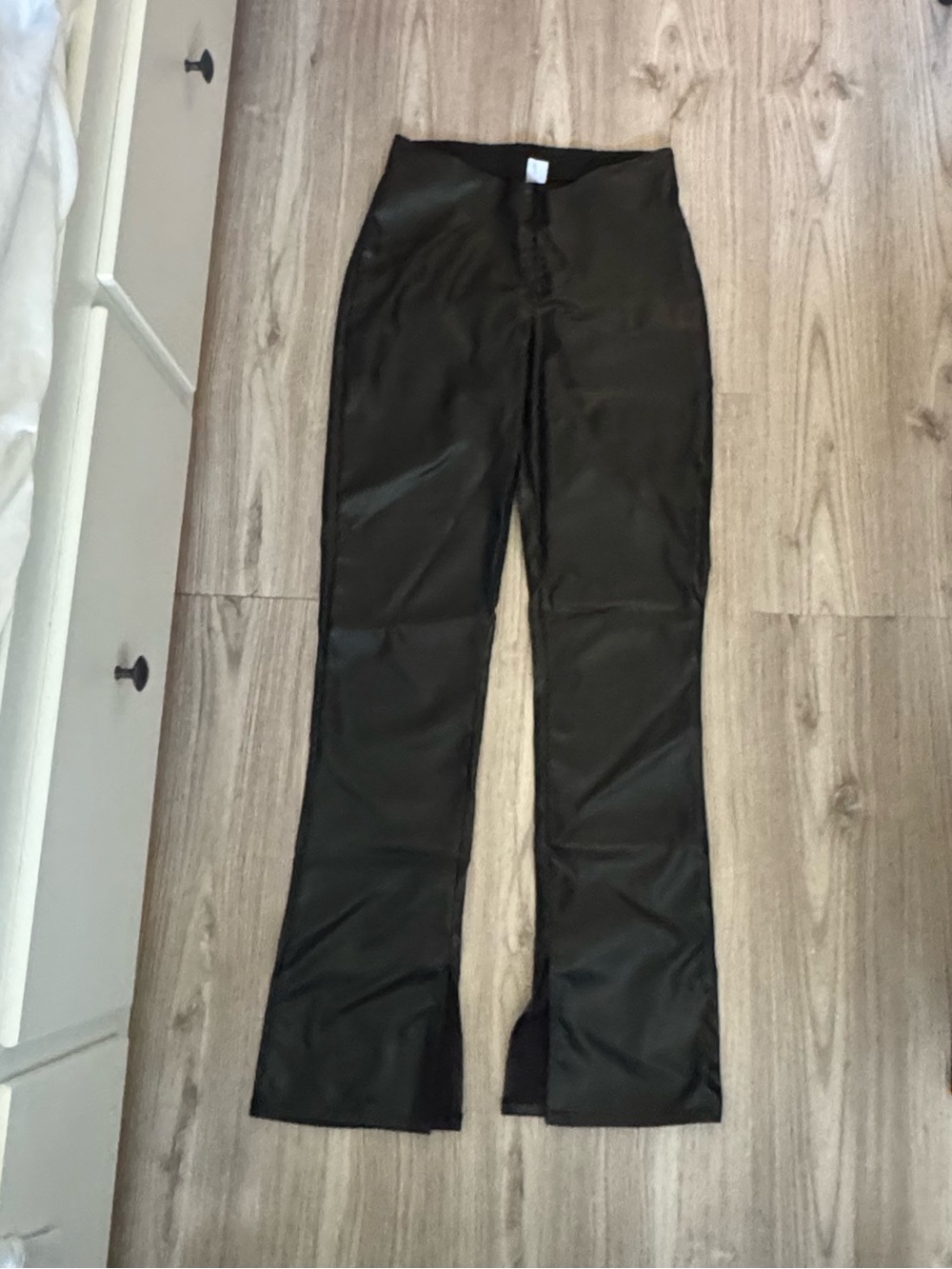 H&M Black High-Waist Wide-Leg Pants